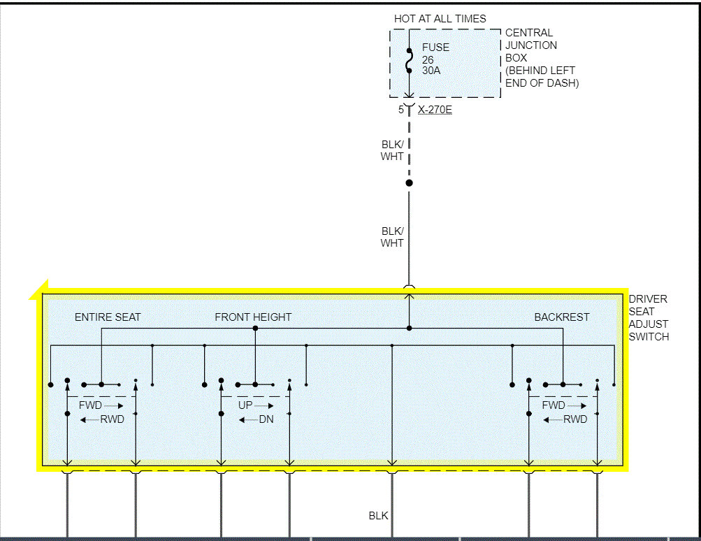 Power Seat/seat Belt Wiring Diagram Needed