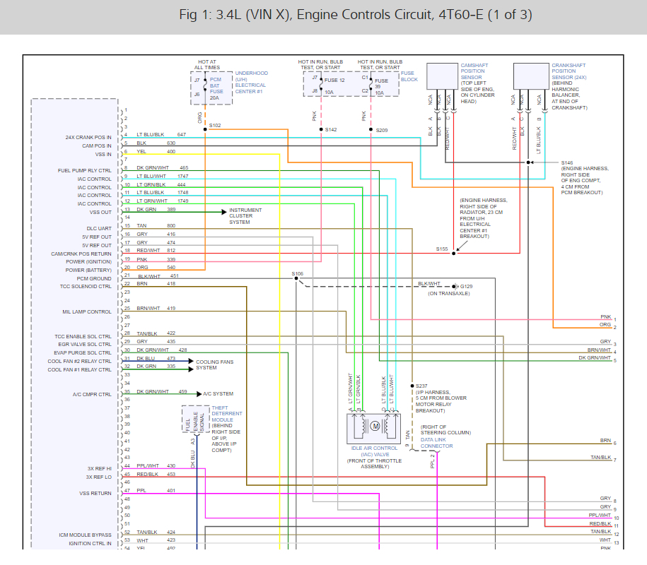 Fuel Pump and Engine Wiring Diagram?: What Color Wire Is the Power...  97 Chevy Lumina Wiring Diagram    2CarPros