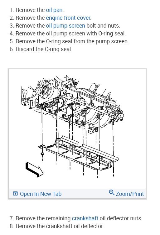 Need Instructions to Change the Oil Pump. Oil Levels Are Fine and