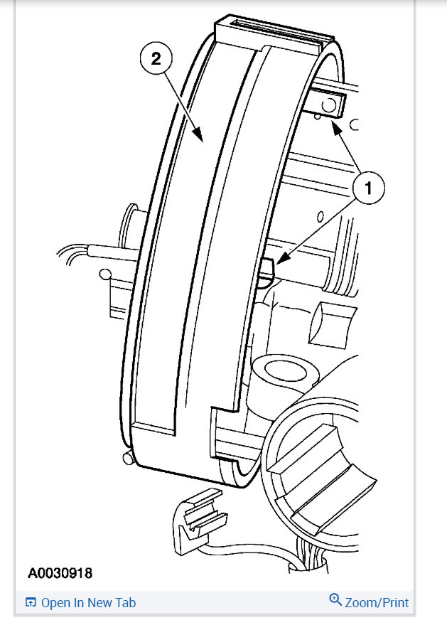 Air Bag Light the Cover Plate on the Console/dash Where the