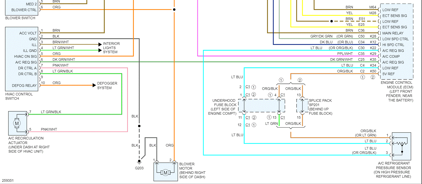 A/C Wiring Harness Diagram: I Am Having to Replace the Entire A/C