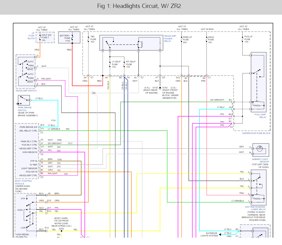 Headlight Wiring Diagram: Looking for a Headlight Wiring Diagram