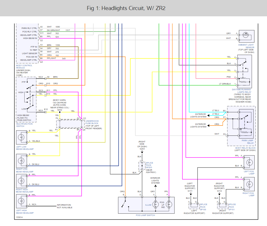 Looking For A Headlight Wiring Diagram
