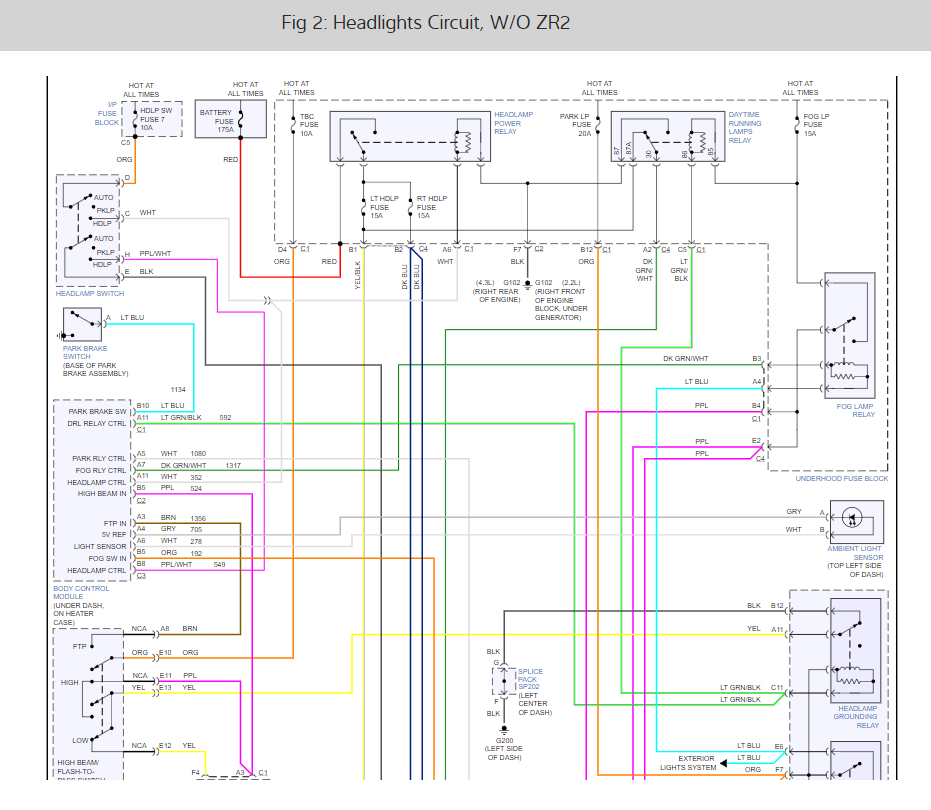 Headlight Wiring Diagram  Looking For A Headlight Wiring