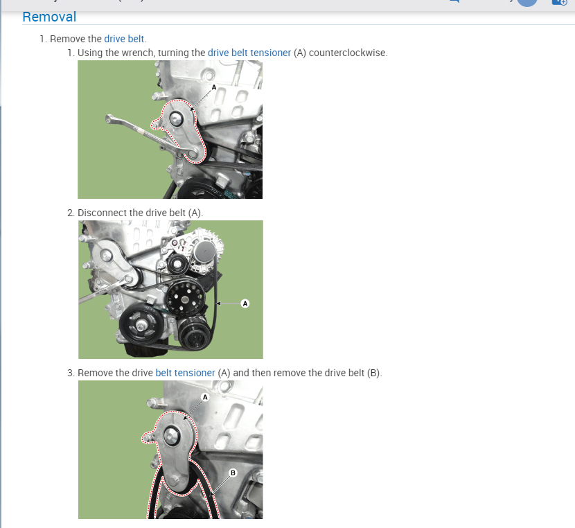 Need Wrench and Hex Key Size for Belt Tensioner