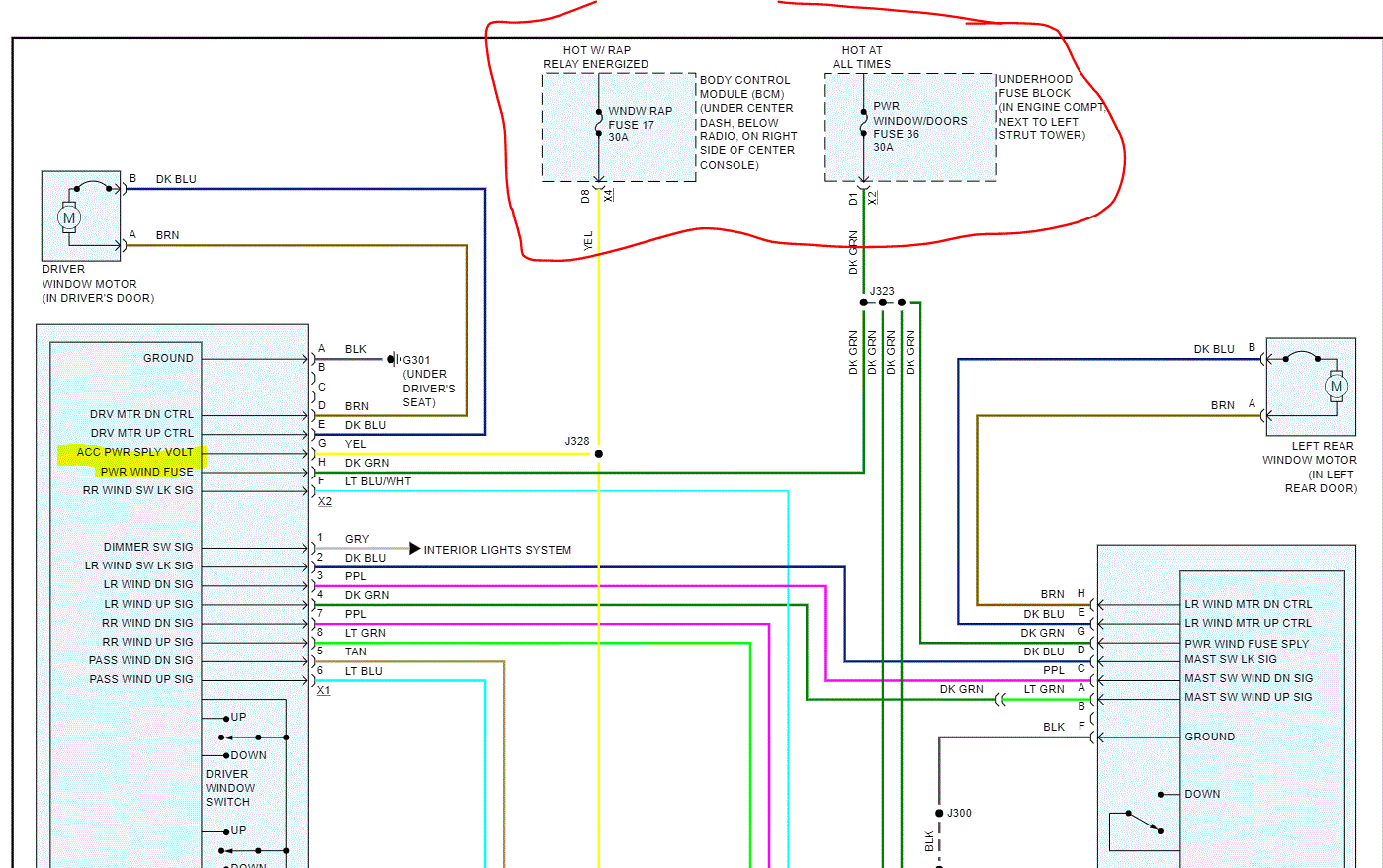 Auto Windows Do Not Roll Up and Down