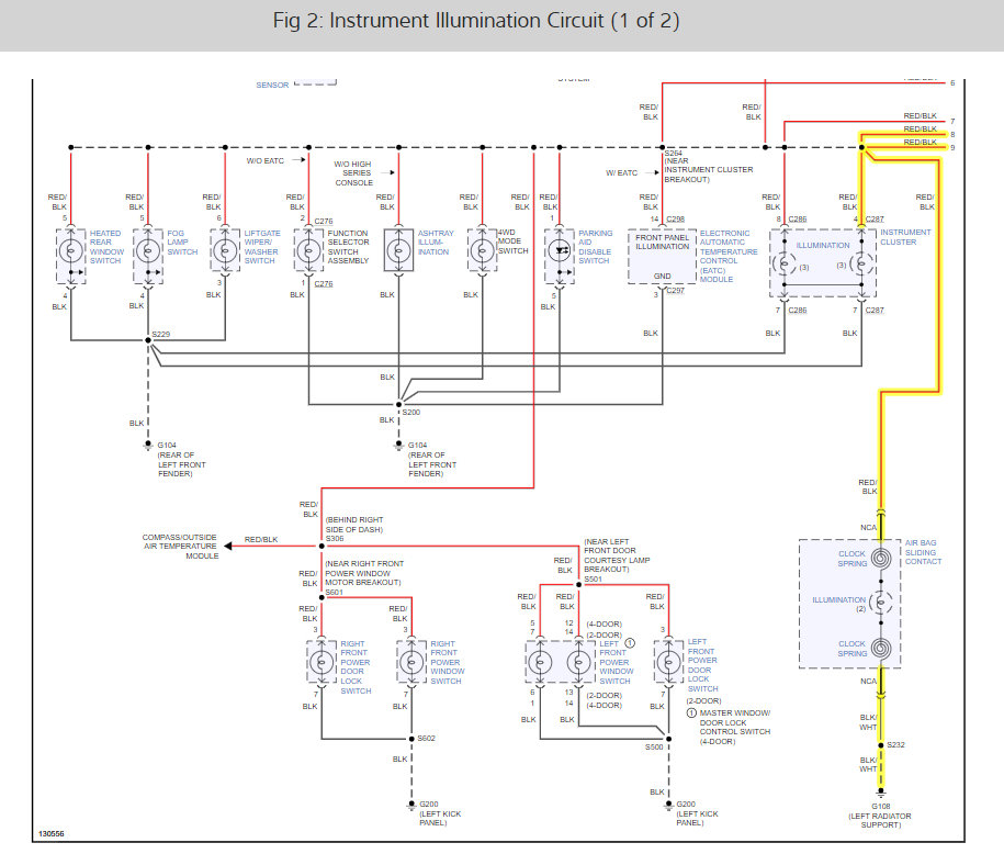 Clock Spring Wiring Diagram Needed Cruise Control, Temperature