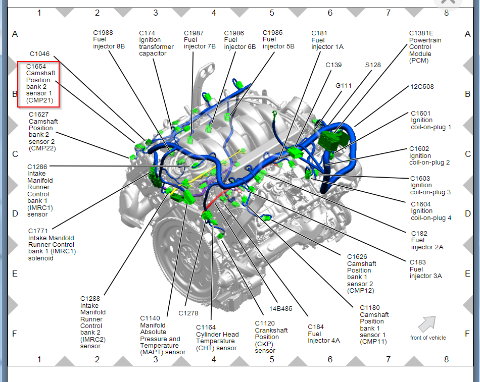 2011 Ford F150 Camshaft Position Sensor Location