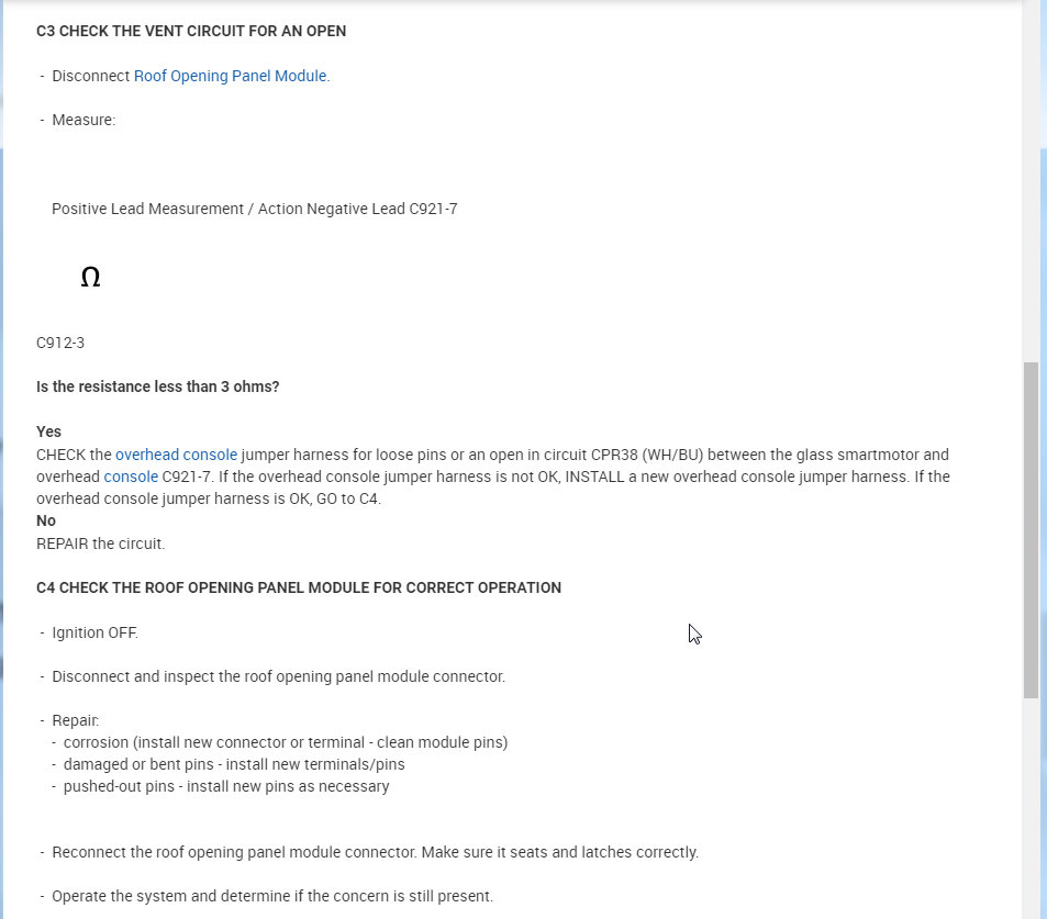 Sunroof Stuck in the Tilt Position I Have Replaced the Sunroof