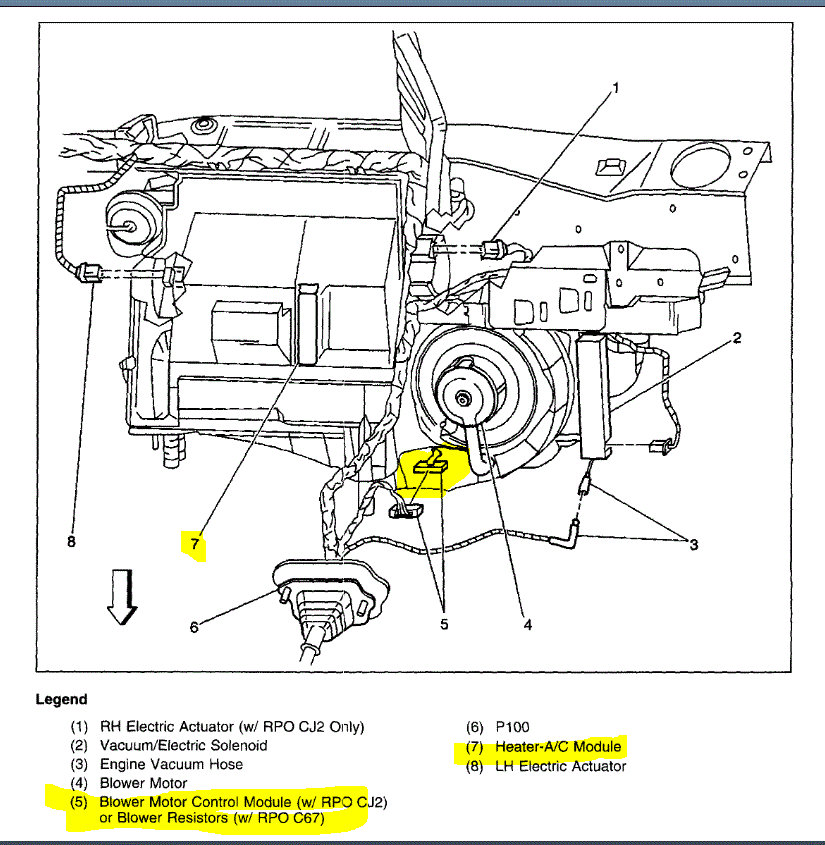 Blower Motor Control Module/resistor Locations Would Like to Know...
