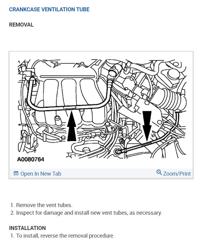 PCV Location? Location of Pcv Valve on Ford Taurus 2005 3.0L 12