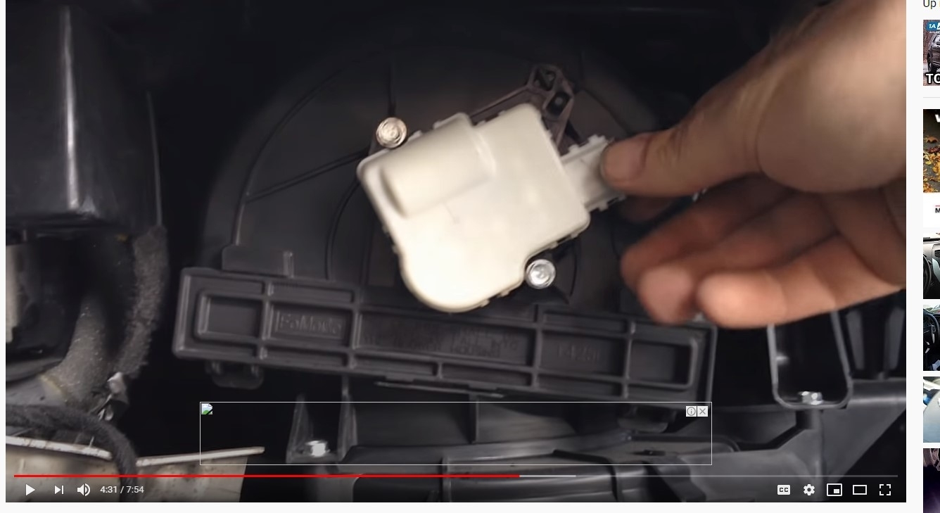 Blend Door Actuator I Started Hearing a Clicking Noise in My Dash...