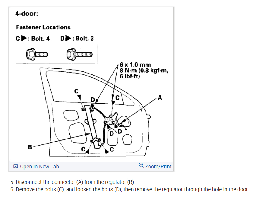 Window Motor and Regulator? the Cable in the Window Regulator