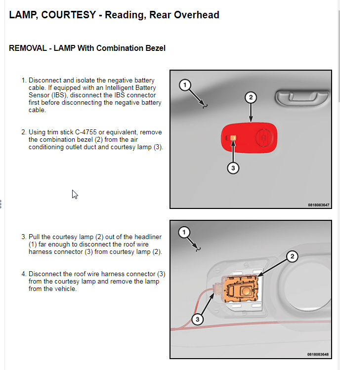Interior Lights Not Working Properly I Created the Following