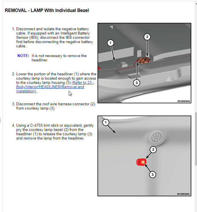 Interior Lights Not Working Properly I Created the Following