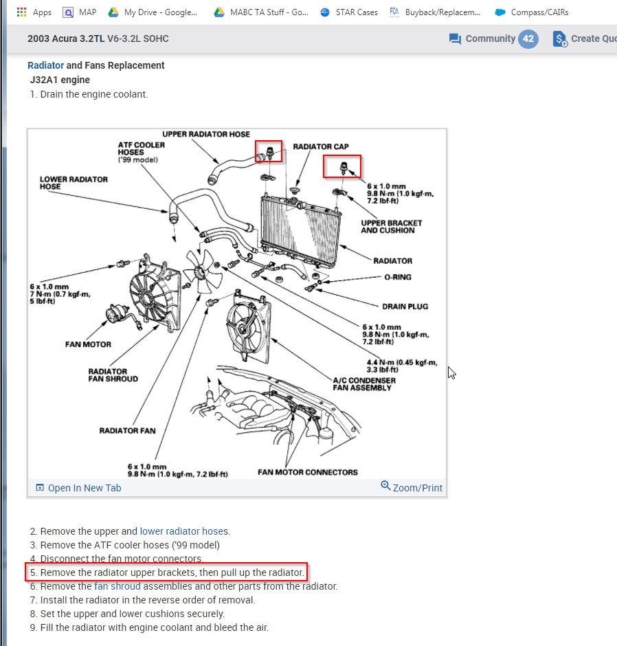 Radiator Bushings Removal Instructions Needed How Do You Remove
