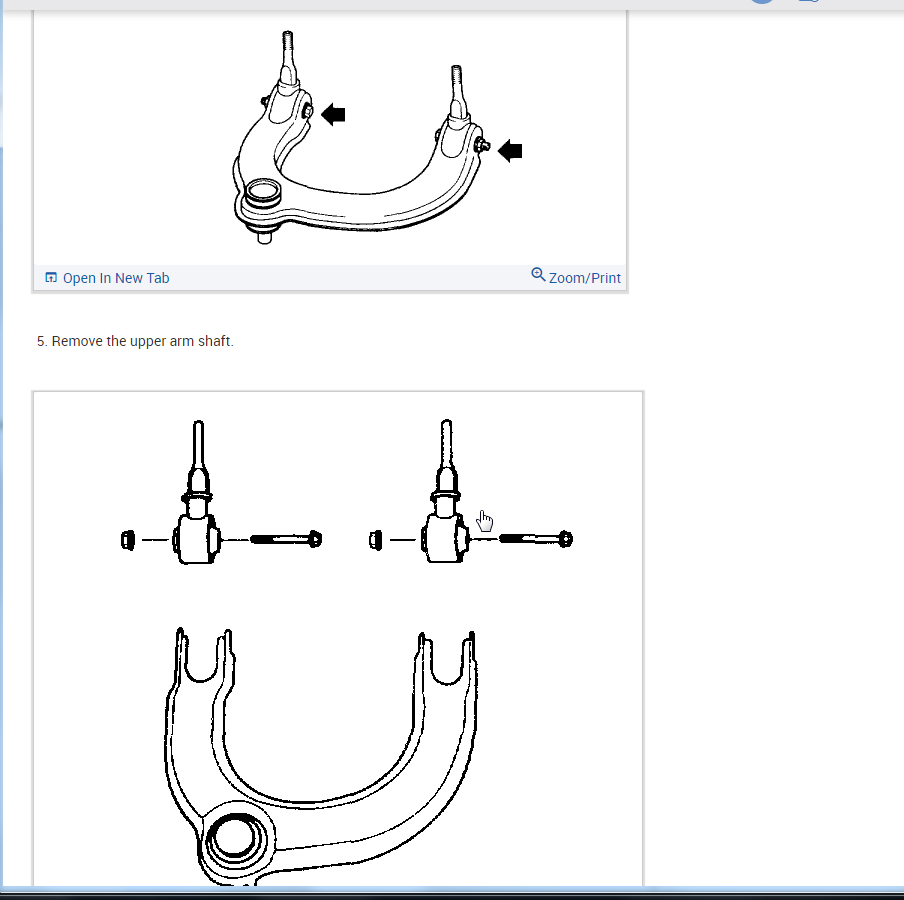 Control Arm Ball Joint Replacement Instructions Needed
