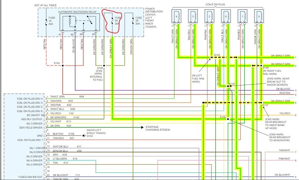 Ignition Coil Not Getting Spark I Have Had the Water Pump, Timing...