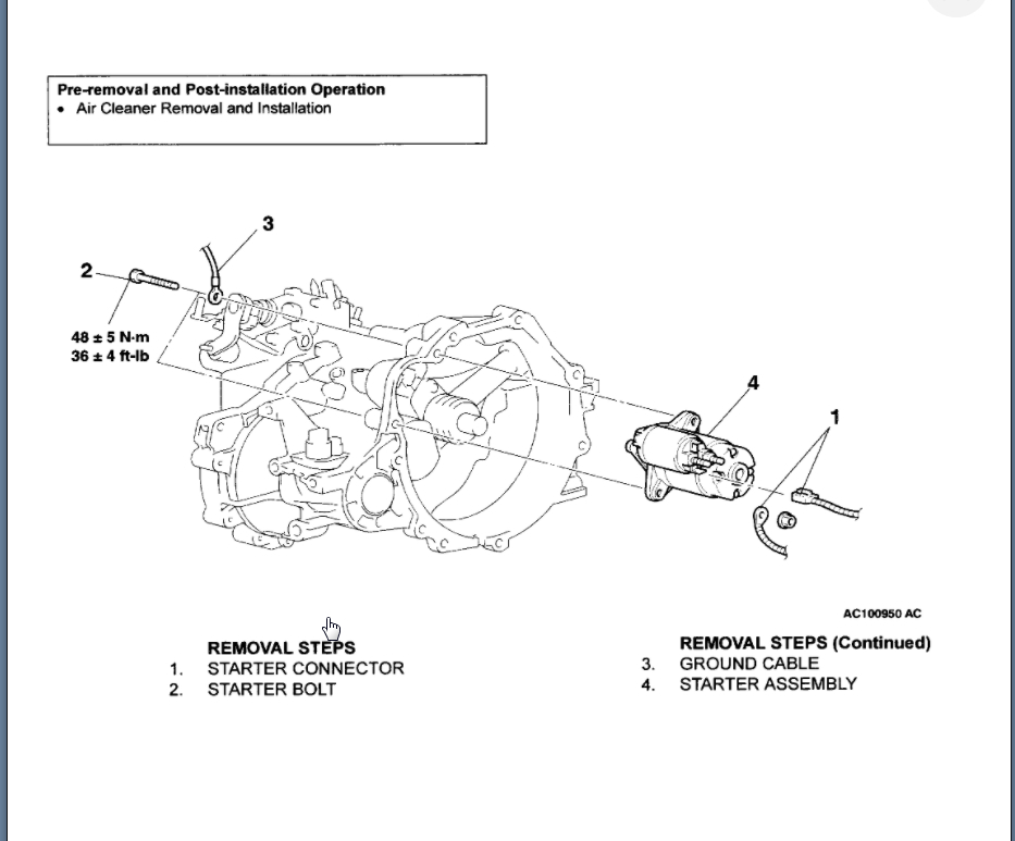Starter Location? When I Turn My Key Half of the Times It Just