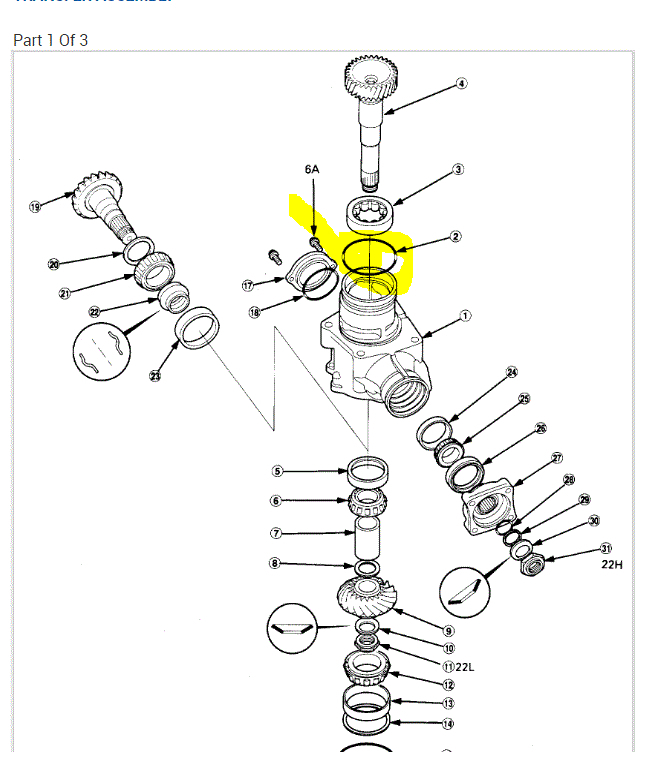 Transfer Case O Ring Replacement Part Number Needed