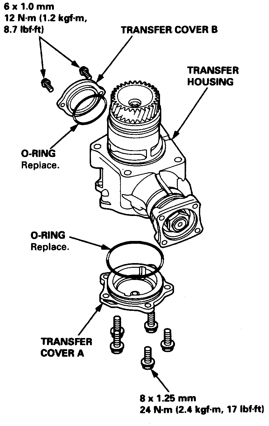 Transfer Case O Ring Replacement Part Number Needed