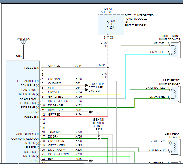 Radio Wiring Diagram Needed: I Need Factory Radio Wiring Diagram