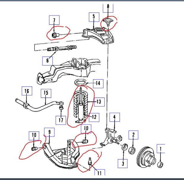 Front Struts or Ball Joints Squeaking? While Riding Down the