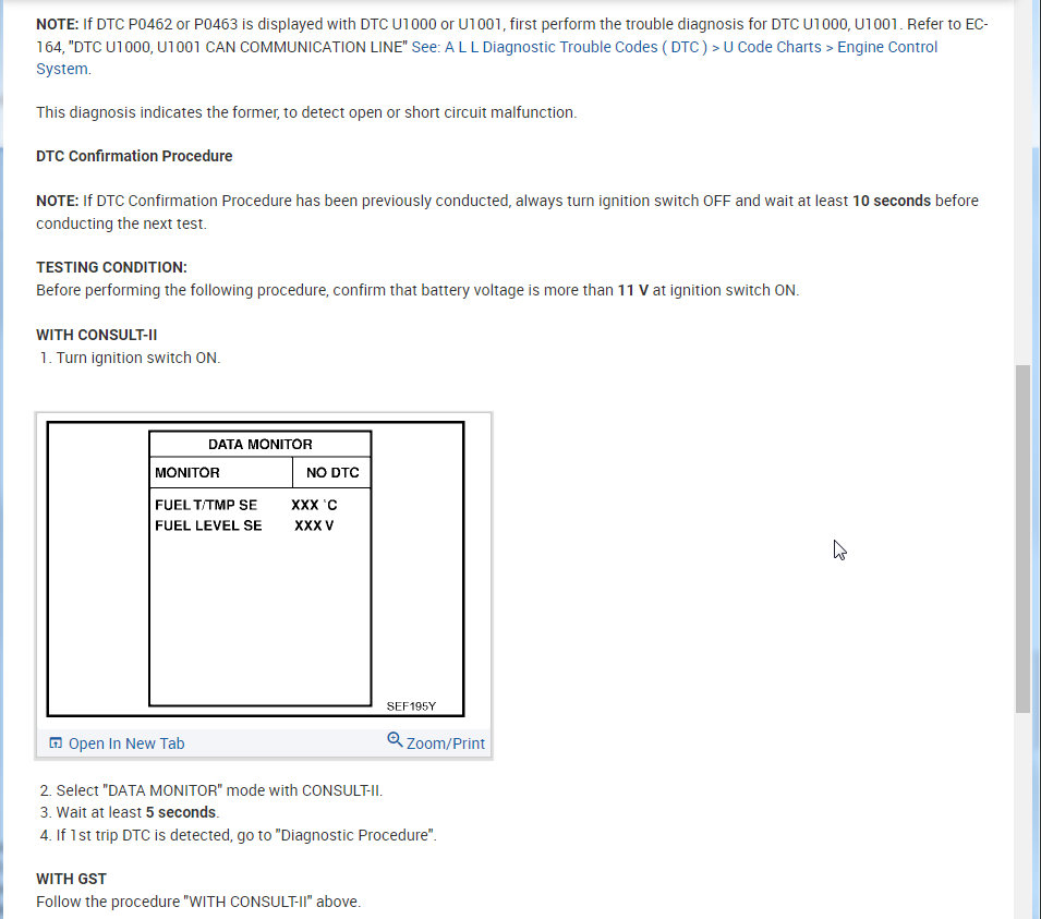 Fuel Gauge Not Working Properly and Code Po463