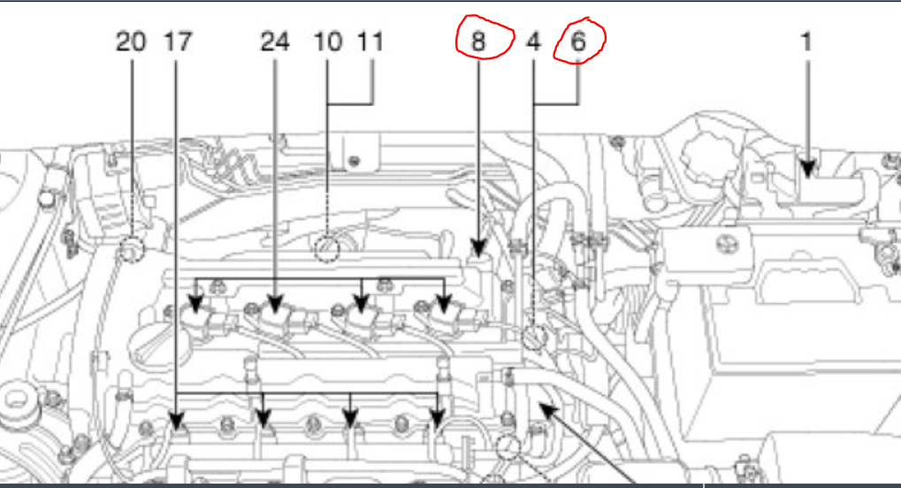 Camshaft and Crankshaft Sensor Location for Replacement