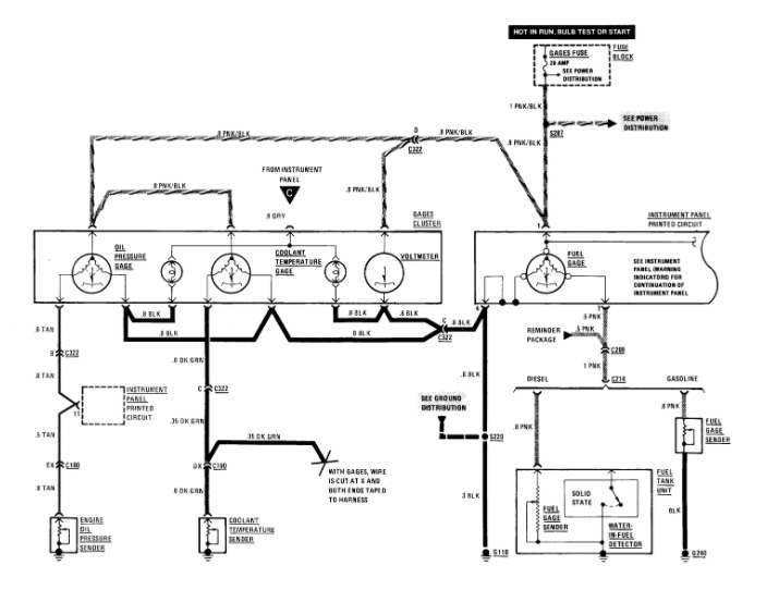 Fuel Gauge Wiring Diagram: Fuel Gauge Stopped Working, Fuel