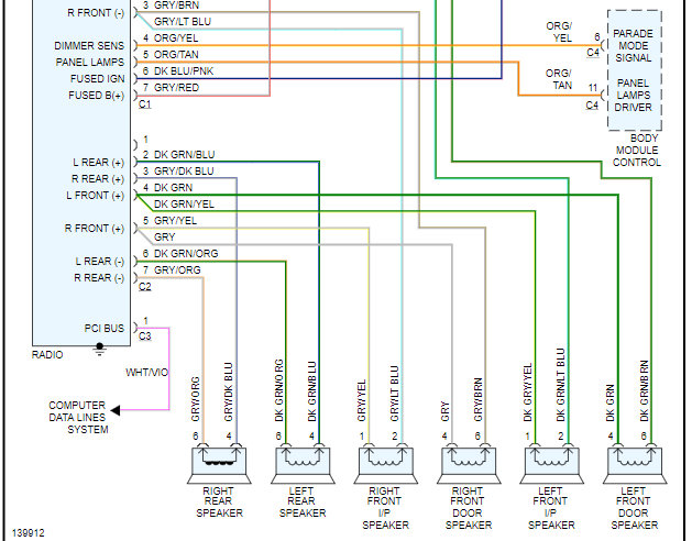 Chrysler Town and Country Radio Wiring Diagrams Please