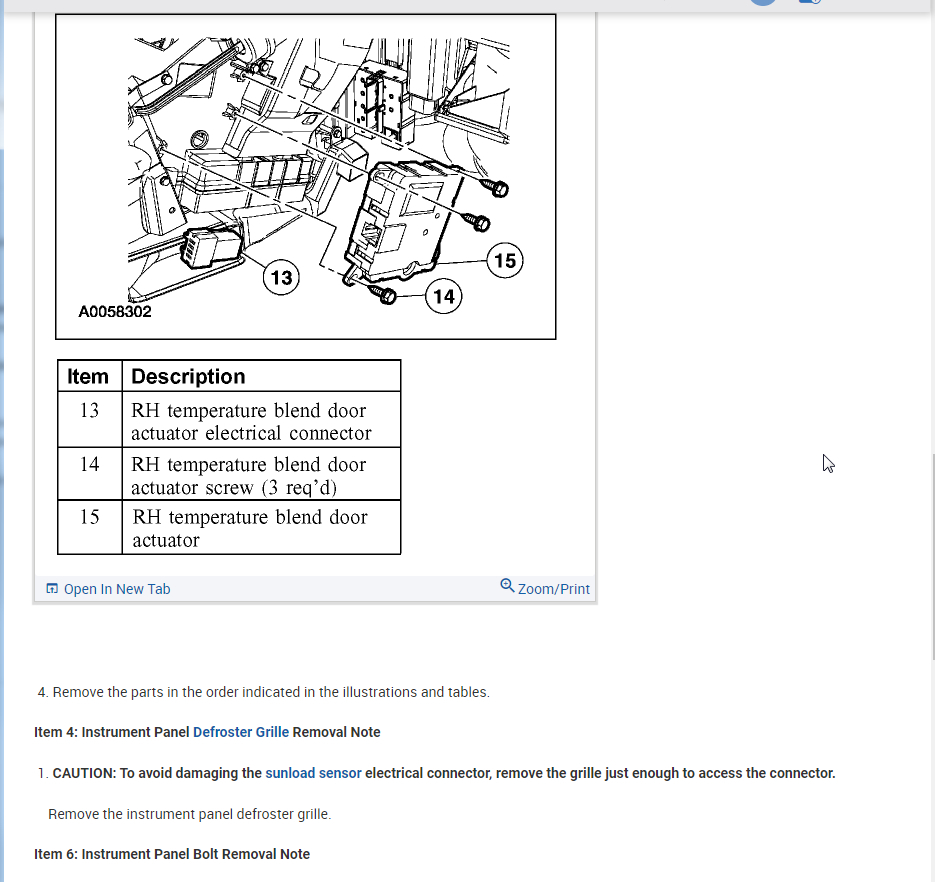 Blend Door Actuator Diagram