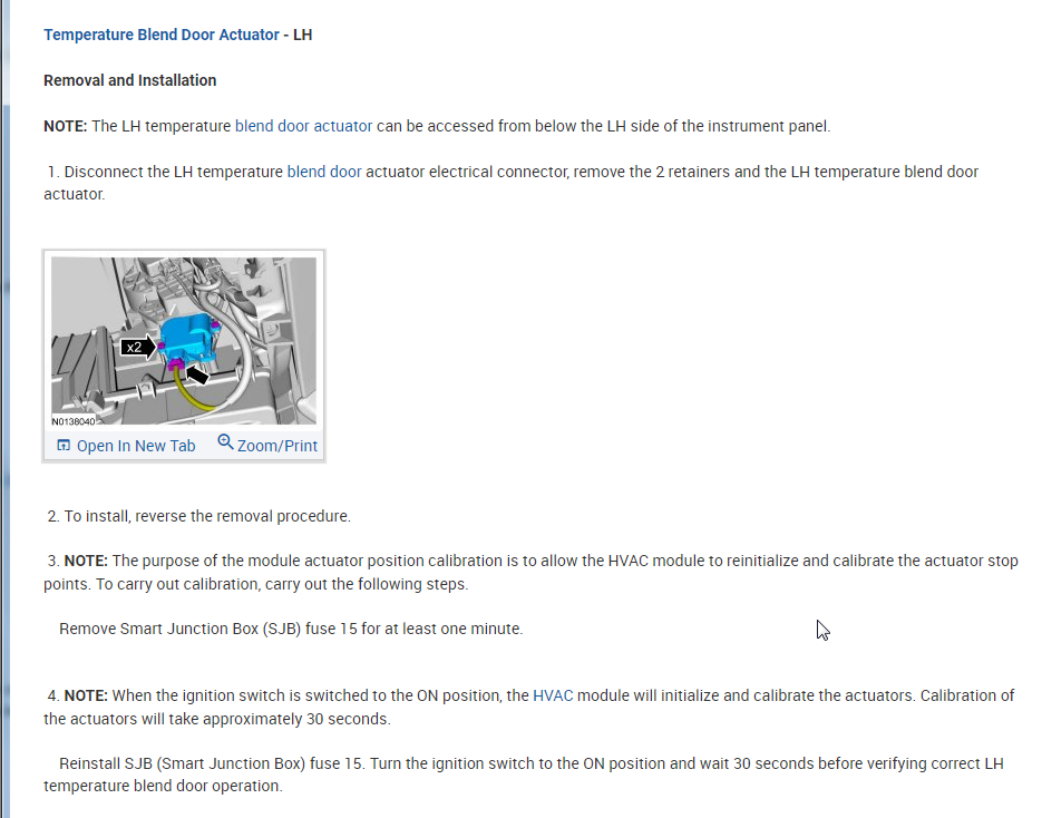 Mode Door Actuator Location Where Is the Mode Door Actuator