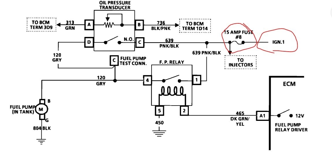 Fuel Pump Relay Circuit Fuel Pump Relay Circuit
