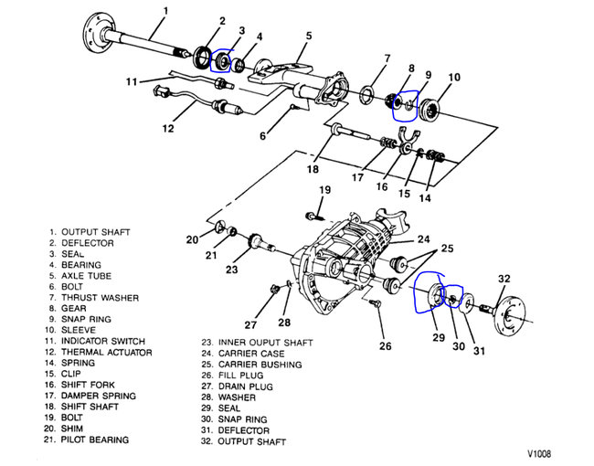 Front Left Axle Seal Replacement Front Driver Side Axle Seal Is