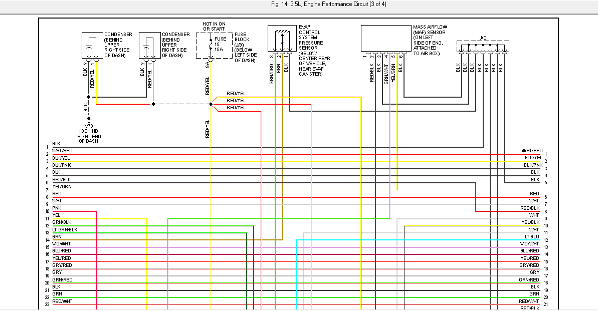 Mass Air Flow Sensor Wiring