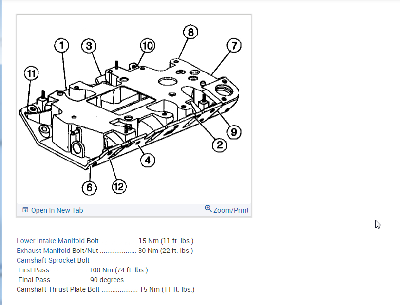 Rocker Arm Bolts, Head Bolts, and Intake Bolts Torque Specs Needed