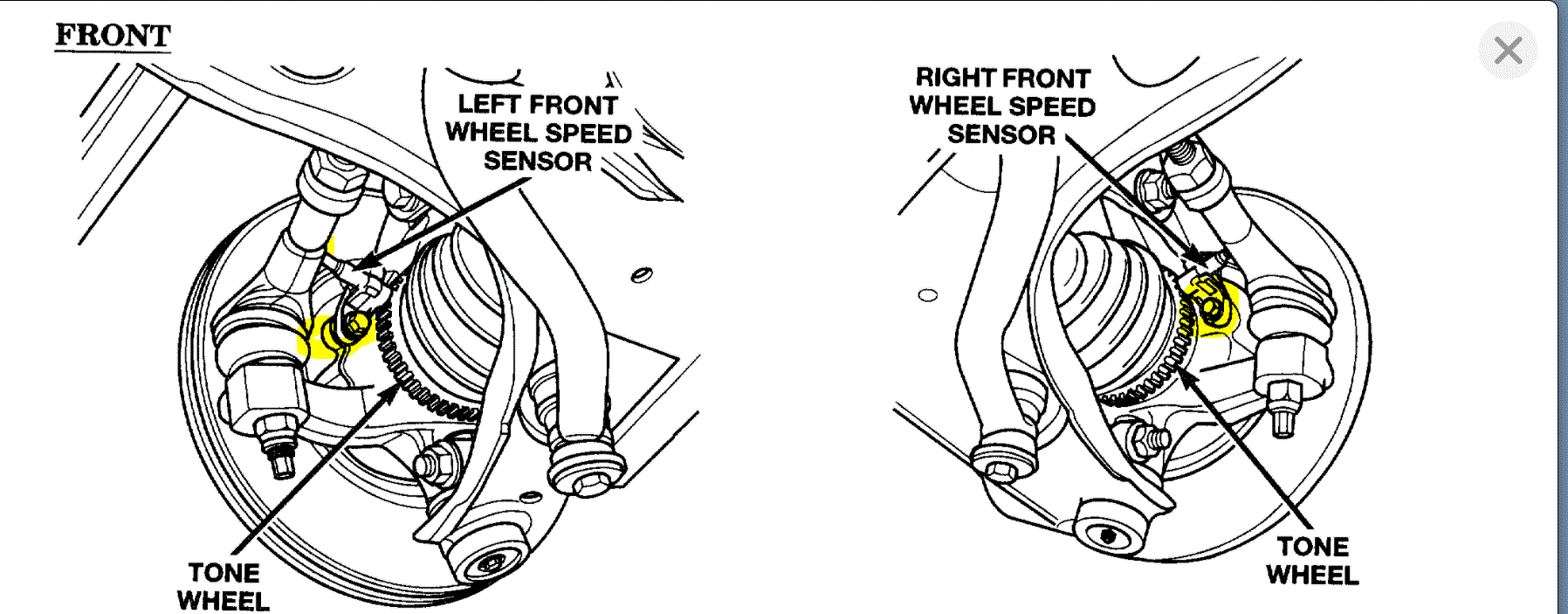 Replace Front Wheel Speed Sensor Thank You for Taking My