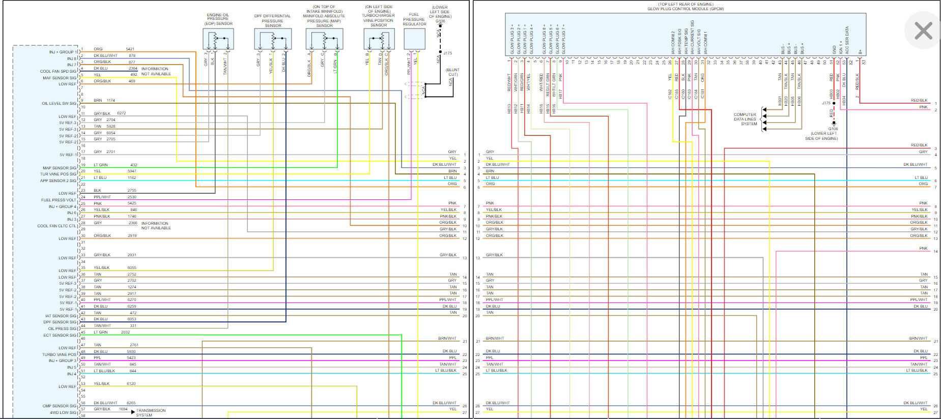 Wiring Diagrams For Transmission And The Tcm Control Module