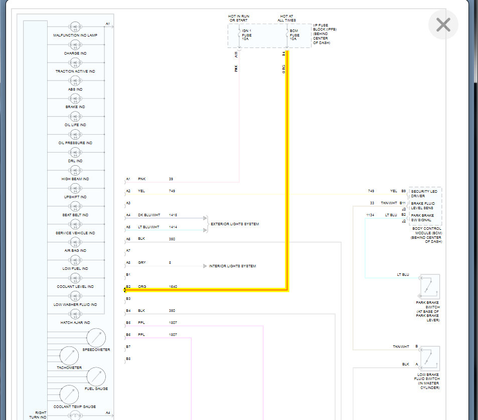Instrument Panel Not Working 2000 Manual Sl Not Sl1. Replaced BCM...