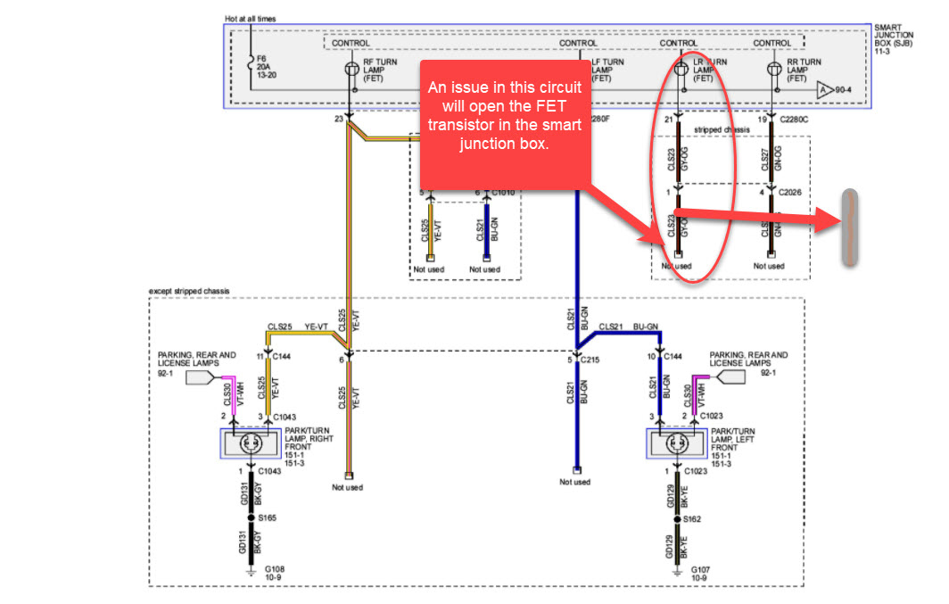 Driver Side Rear Brake and Signal Lights Are Not Working