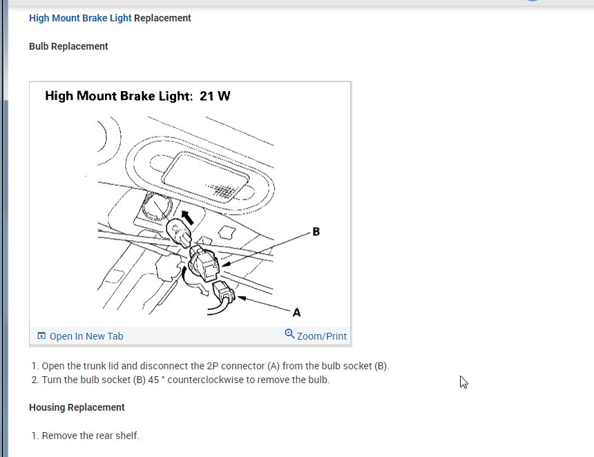Brake Light Bulb Replacement Instructions Please? How to Replace
