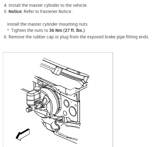 Can I Get Brake Master Cylinder Replacement Instructions?