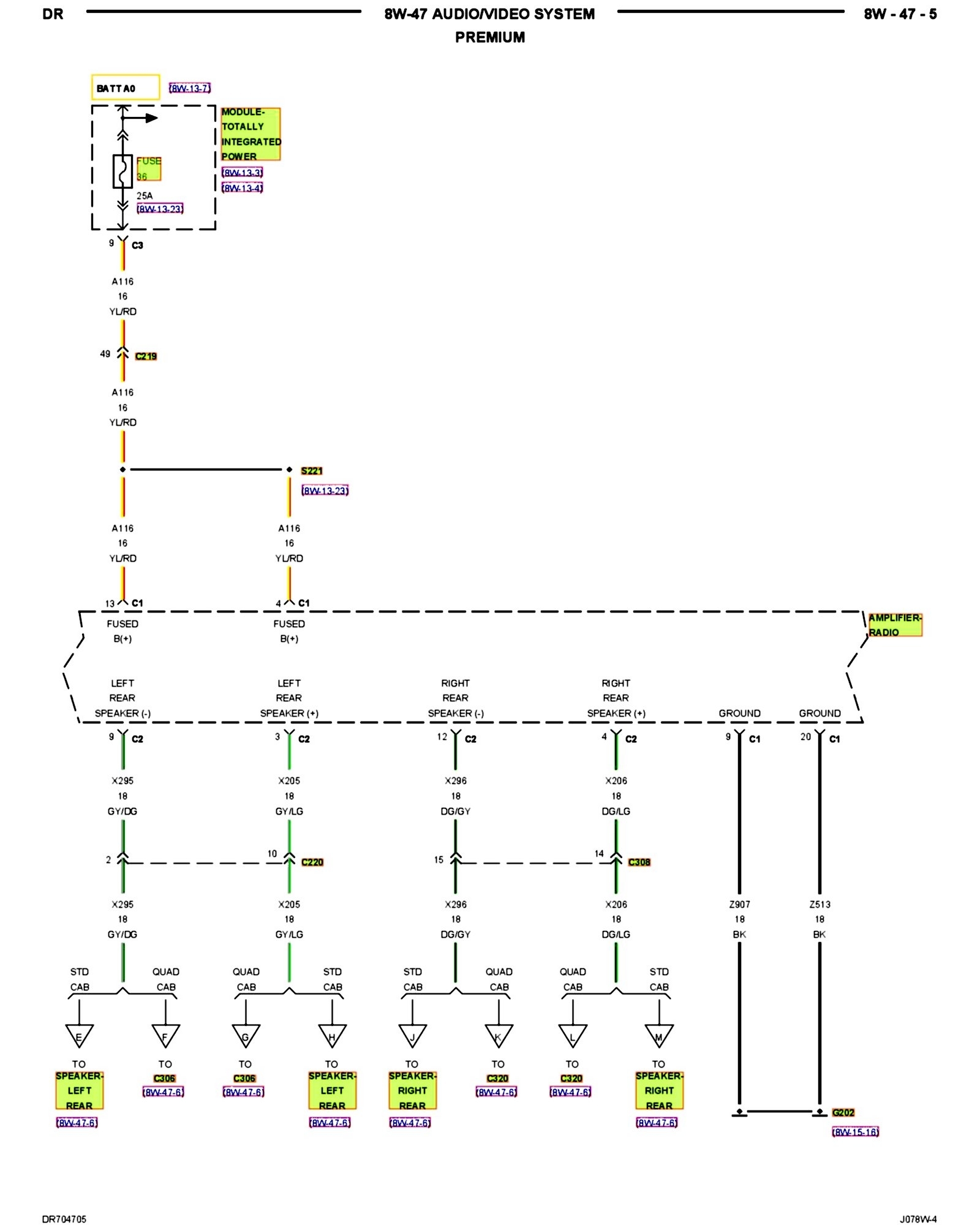 Stereo Speakers Stopped Working, Wiring Diagram Needed