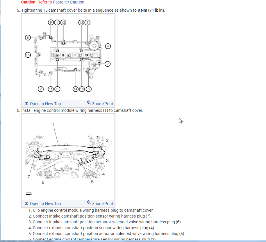 Valve Cover Bolts What Size Torque Wrench Do I Need for the Valve...