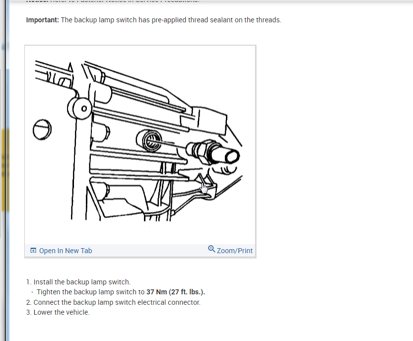 Back Up Lights Switch My Back Up Lights Stay on All the Time, I