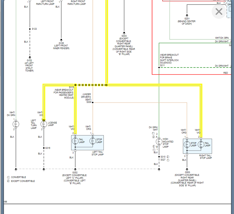 Tail Lights Do Not Work When I Have My Headlights On