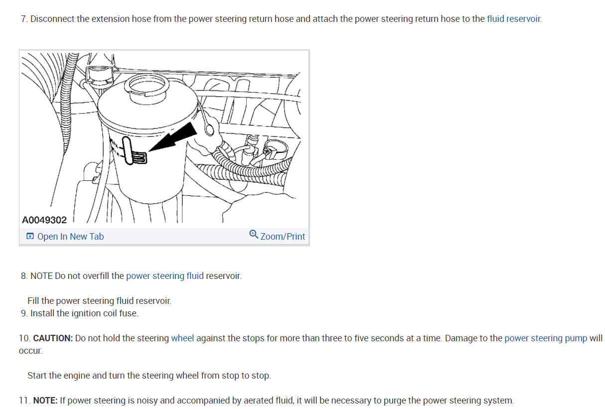 Power Steering Flush Instructions Power Steering Intermittently