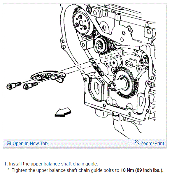 Timing Chain/upper Chain Guide Bolt Replacement