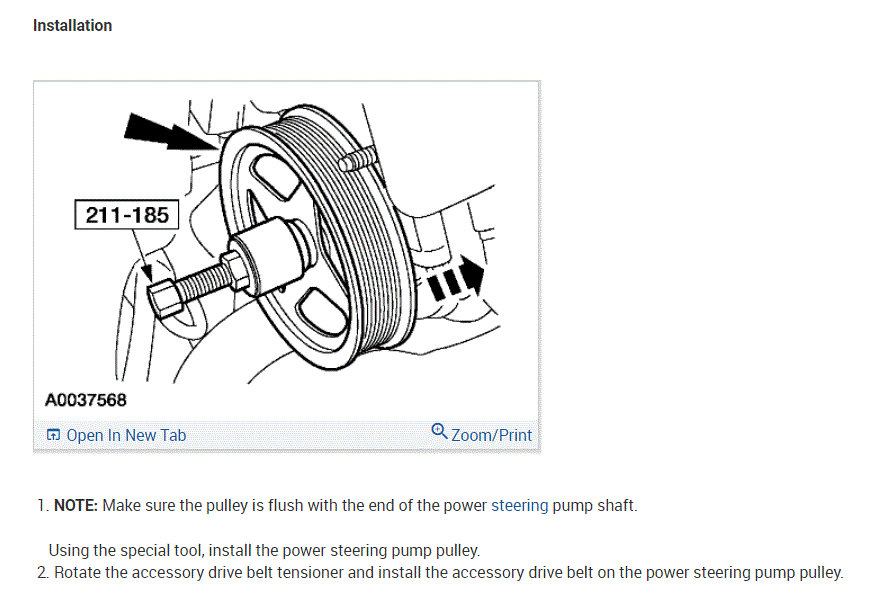 Power Steering Pump Replacement Instructions Please? How Many